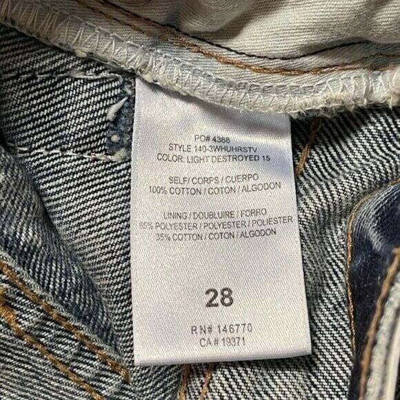 RE/DONE Originals 70s Ultra Stove Pipe Light Destroyed 15 - Picture 7 of 9